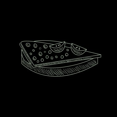 Quesadilla el çizilmiş kroki