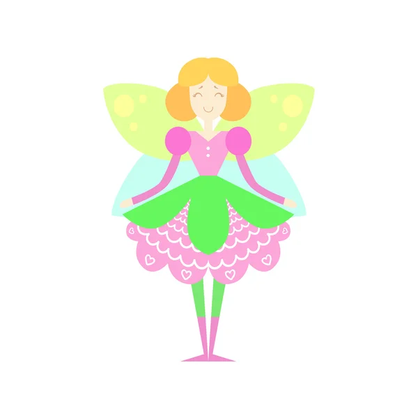 Fairytale Fairy Drawing — Stock Vector