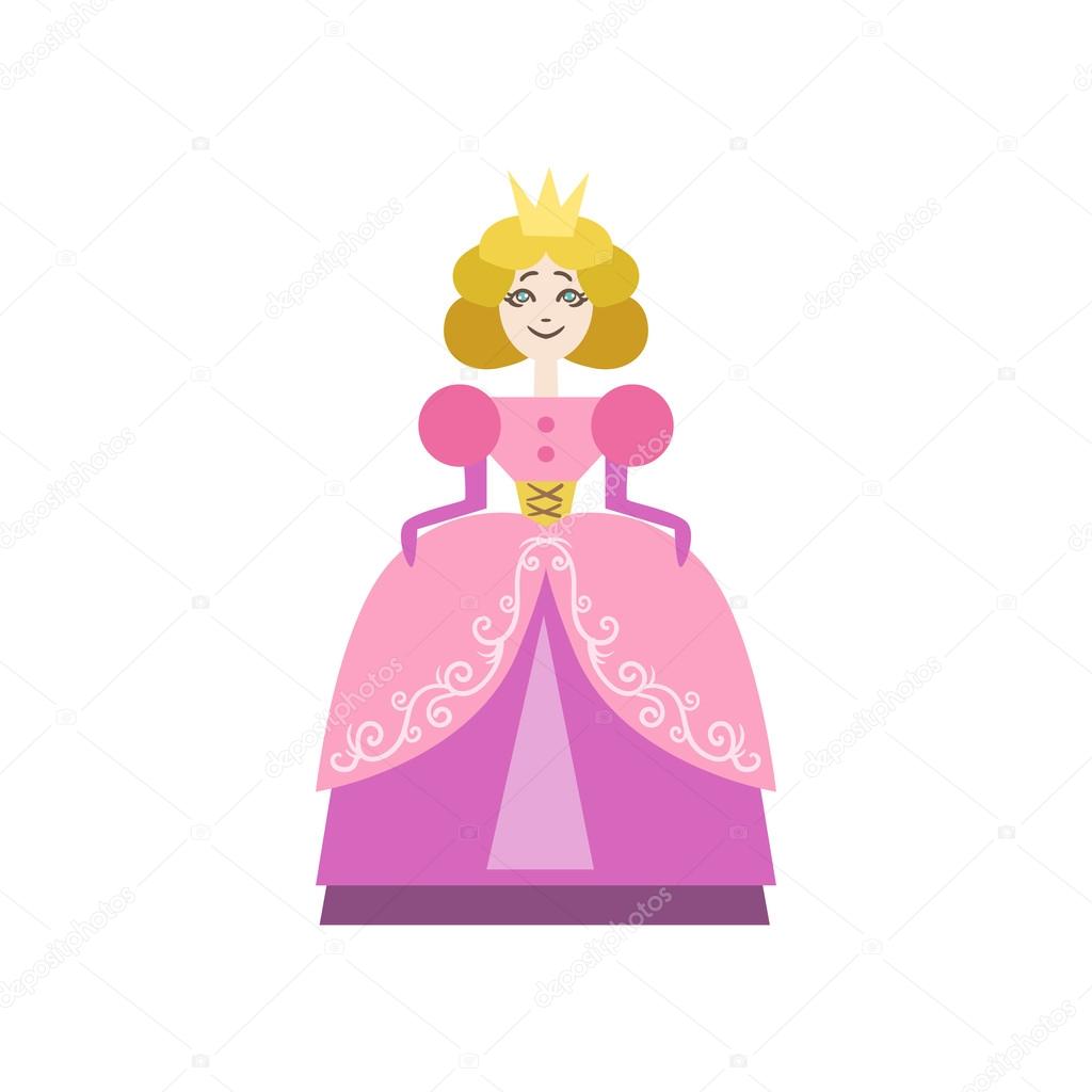 Disegno di principessa da favola — Vettoriale Stock