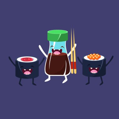 Rulo ve soya sosu çizgi film arkadaşlar