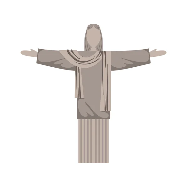 ブラジルのイエス ・ キリスト像 — ストックベクタ