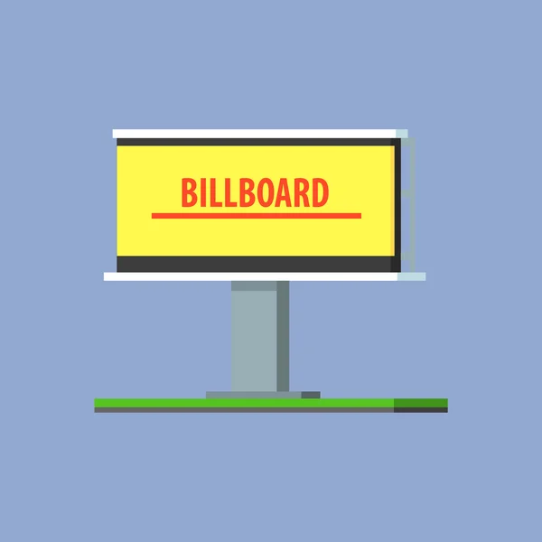 Empty Billboard For Advertising — Stock Vector