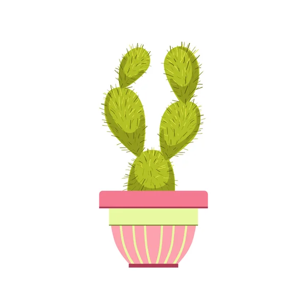 Cactus in vaso rosa — Vettoriale Stock