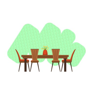 Yemek odası iç tasarımı.