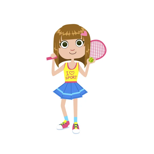 Genç Tenis oyuncusu — Stok Vektör