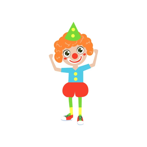 Garçon futur clown — Image vectorielle