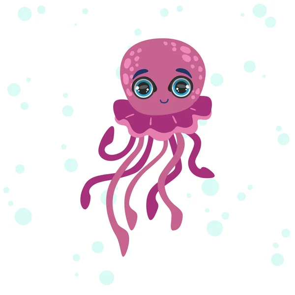 Jelly Fish tekening — Stockvector