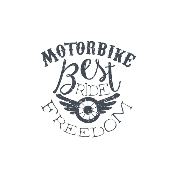 Emblem Vintage Motorbike Terbaik - Stok Vektor