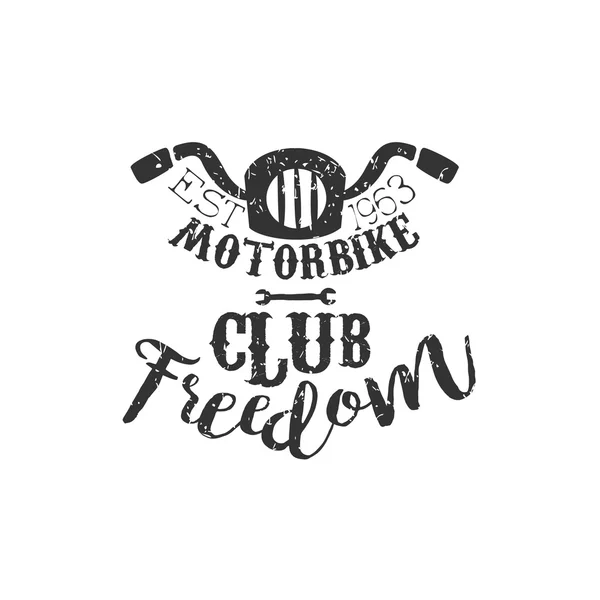 Emblem Vintage Klub Motor - Stok Vektor