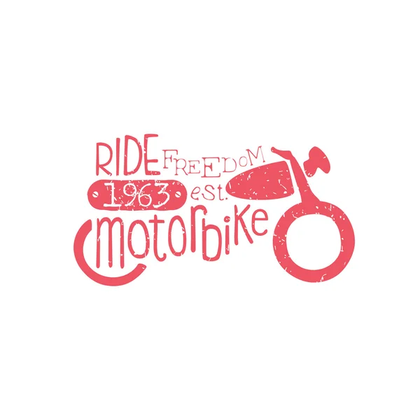 Kendarai Masalah Vintage Merah Sepeda Motor - Stok Vektor