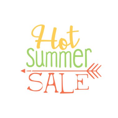 Sıcak yaz satış renkli reklam