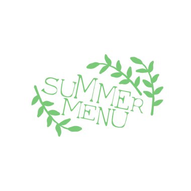 Yaz menüsü kaligrafi Cafe yönetim kurulu