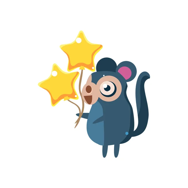 Opičí párty zvířat ikona — Stockový vektor