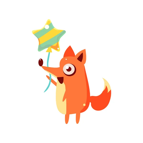 Fox Party Animal Icône — Image vectorielle
