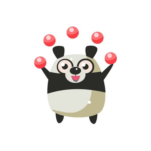 Panda Bear Party Icono animal — Archivo Imágenes Vectoriales