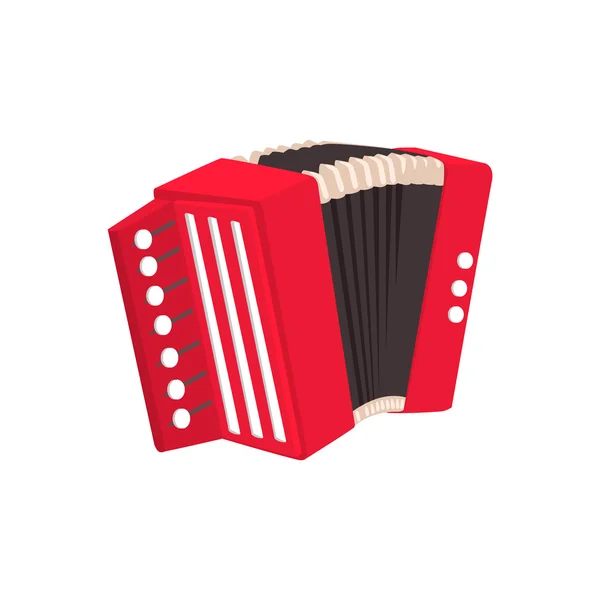 Russian Button Accordion — Stock Vector