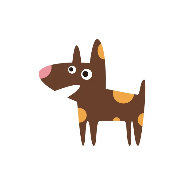 ピット ・ ブル犬の品種の原始的な漫画 — ストックベクタ