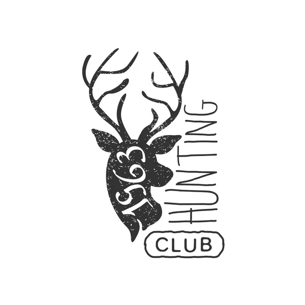 Hunting Club Vintage Emblem — Stock vektor