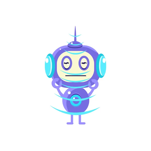 Robot Recieving Radio Signal — Stock Vector