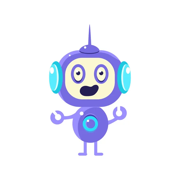 Verward kleine Robot — Stockvector