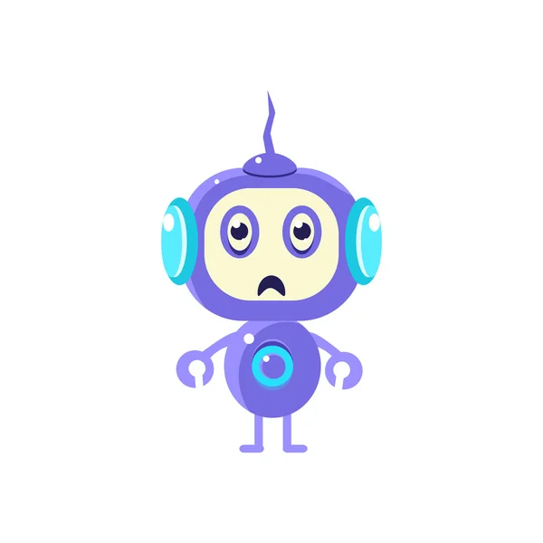 Petit robot bouleversé — Image vectorielle