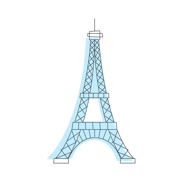 Пам'ятник регіоні Eifel вежа в Парижі — стоковий вектор