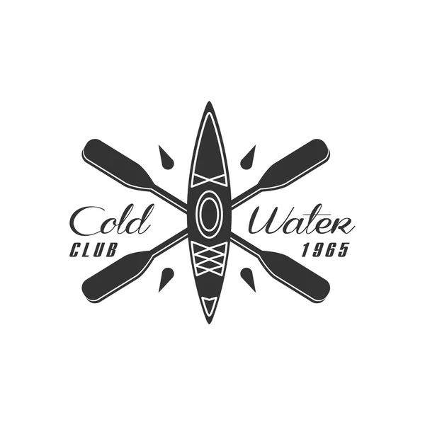 Coldwater znak Design — Stockový vektor