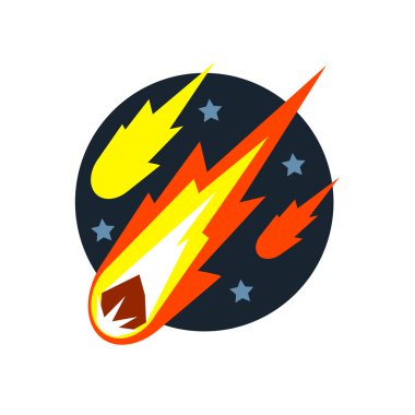 Düşen Asteroitler Doğal Kuvvet Sticker
