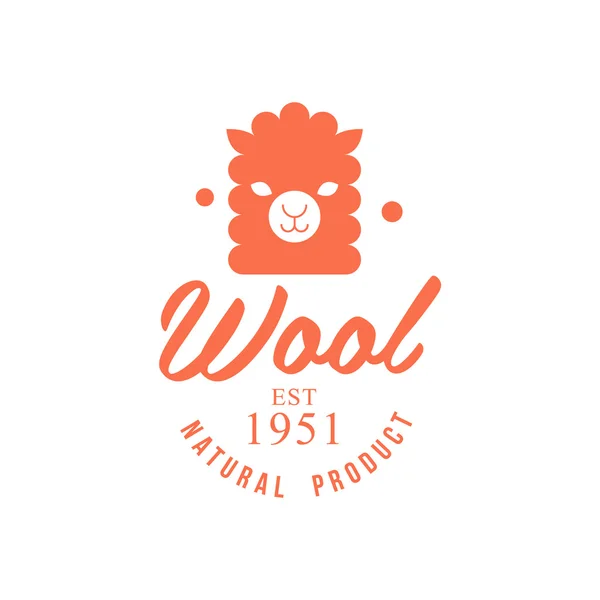 Wool Orange Product Logo Design — Stock vektor