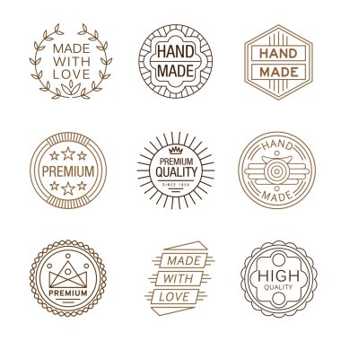 Retro Tasarım Amblemleri Logotipleri , El Yapımı