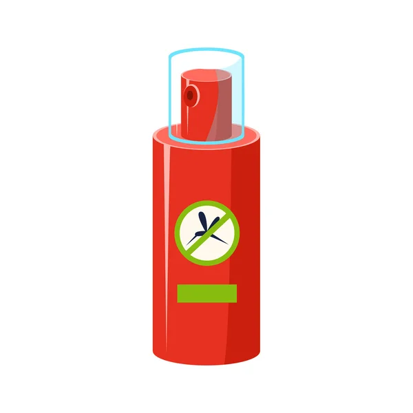 Mosquito Repellent In Plastic Bottle Simplified Icon — Stock Vector