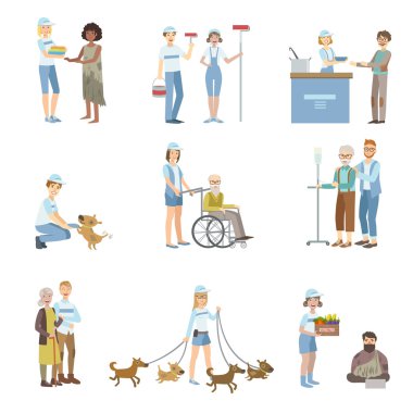 Gönüllü farklı durumlarda yardımcı