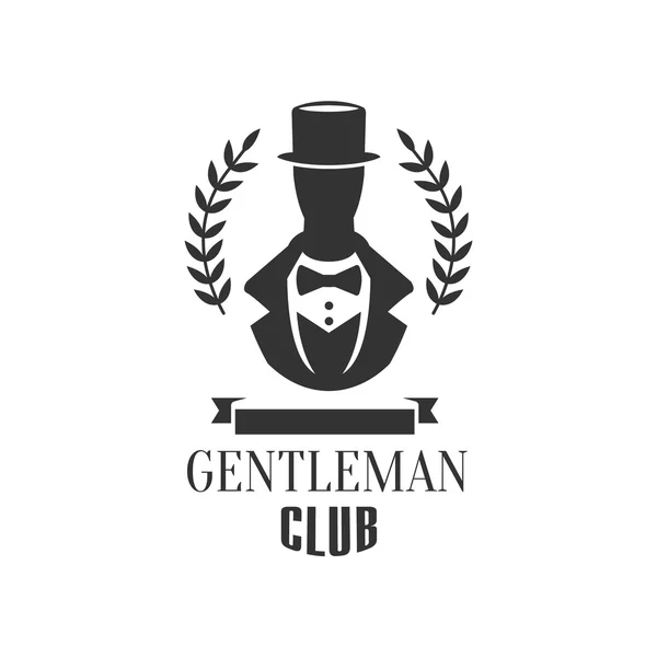 Gentleman Club Label Design - Stok Vektor