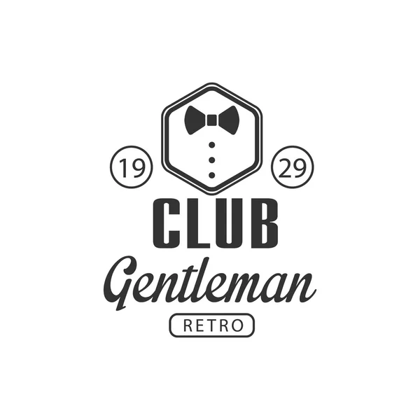 Club Gentleman Label Design - Stok Vektor