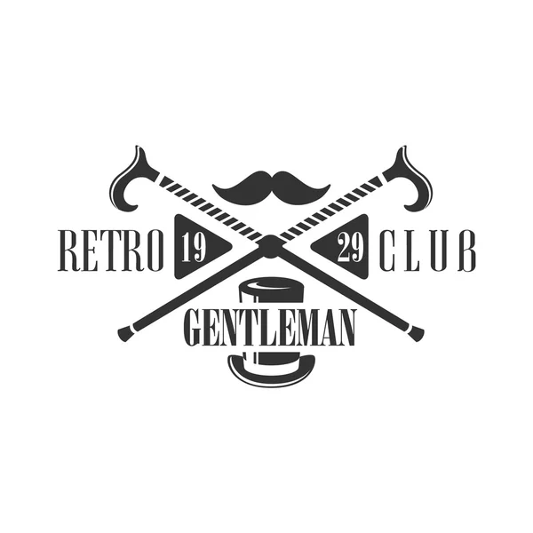 Retro Club Label Design — Stock Vector
