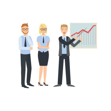 Grafik Grafik Sunum Takım Çalışması İllüstrasyon