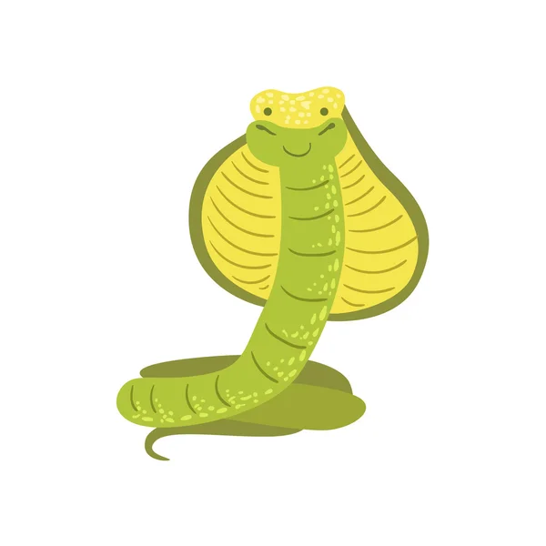 Kobra stilisierte kindliche Zeichnung — Stockvektor