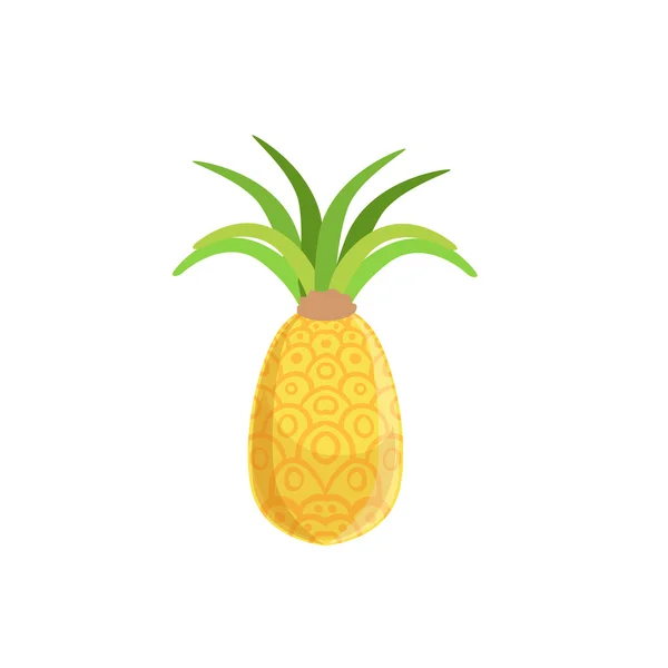 Tellow Fresh Pineapple Stok Ilustrasi Bebas Royalti