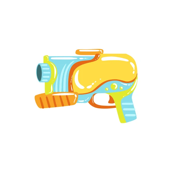 Pistola de agua fantástica colorida — Vector de stock