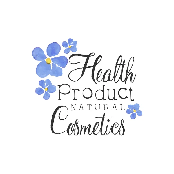 Health Product Beauty Promo Sign — Stock Vector