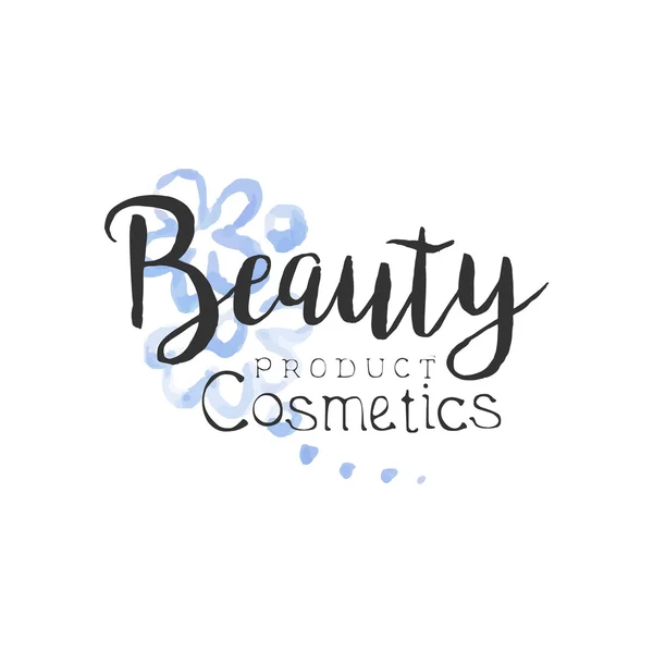 Cosmetics Product Beauty Promo Sign — Stock Vector