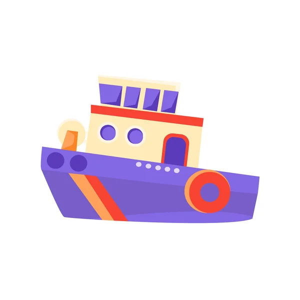 Partol leksaks båt — Stock vektor