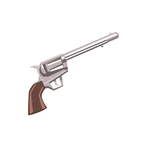 白い背景に隔離されたピストル拳銃の図面 — ストックベクタ