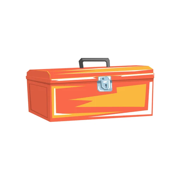 Oranje metalen sanitair instrumenten Container — Stockvector