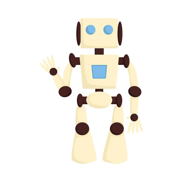 Cute Robot Nowoczesny High Tech Technologia Innowacji Concept Cartoon Style Wektor ilustracji — Wektor stockowy