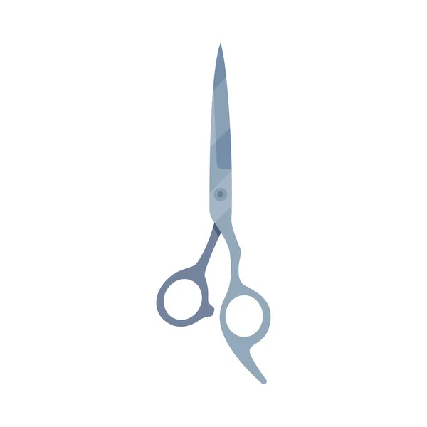 Aço tesoura ferramenta de cabeleireiro, Barbeiro suprimentos para corte de cabelo profissional Cartoon Style Vector Ilustração — Vetor de Stock