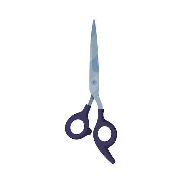 Ferramenta de cabeleireiro tesoura para corte de cabelo profissional Cartoon Style Vector Ilustração — Vetor de Stock
