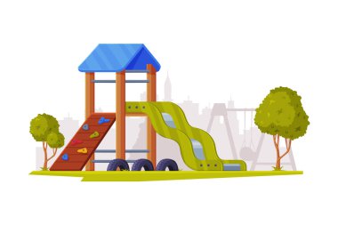 Çocuk oyun parkı Şehir Yazı Resimlerini Oynamak için Kamu Alanı