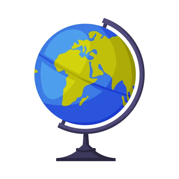 Globe mint utazási és turisztikai szimbólum vektor illusztráció — Stock Vector