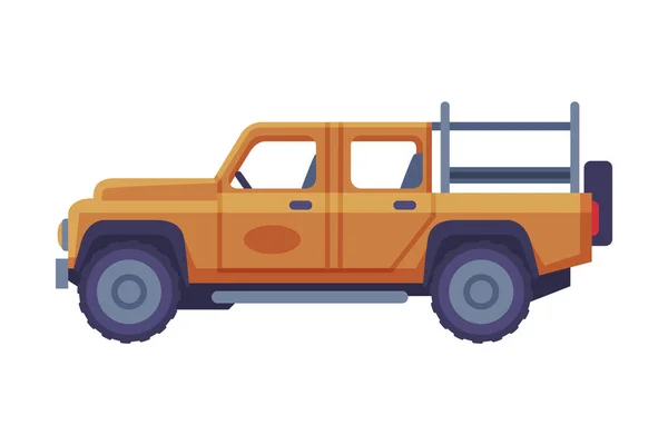 Off Road Car jako symbol podróży i turystyki wektor Ilustracja — Wektor stockowy